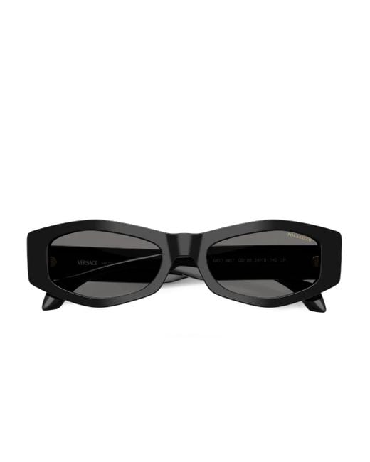Versace Black Sonnenbrille Mit Geometrischem Gestell