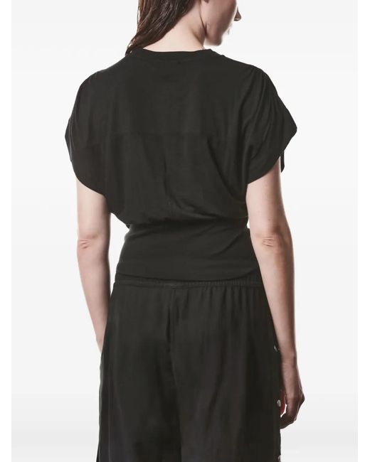 Thom Krom Black Gathered T-Shirt