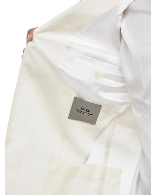 Corneliani White Cc Collection Single-Breasted Blazer for men