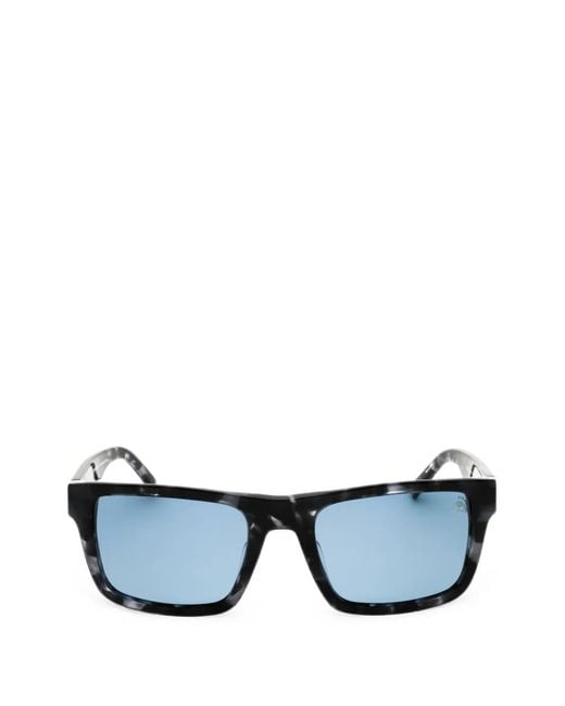 Timberland Blue Rectangle-Frame Sunglasses for men