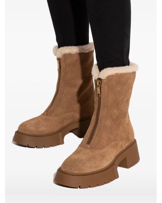 COACH Brown Cch85 Sneakers Aus Shearling