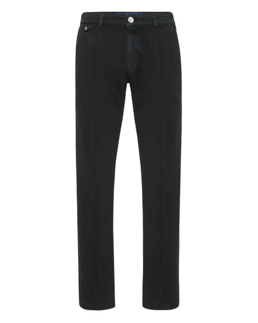 Billionaire Black Button-Fastening Jeans for men