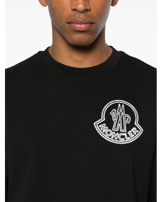 メンズ Moncler Logo-print Sweatshirt Black