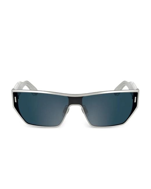 Calvin Klein Blue Geometric-Frame Sunglasses