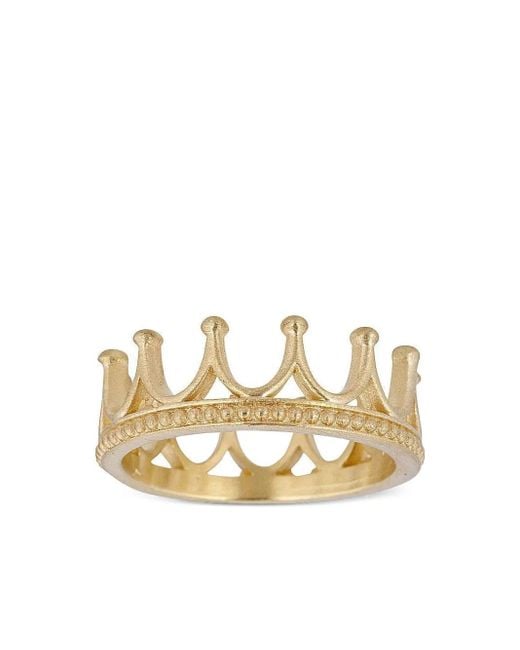 Tanya Farah Metallic 18K Etruscan Crown Ring