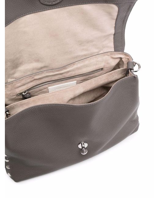 Zanellato Leather Medium Daily Postina Bag in Grey (Grey) - Lyst