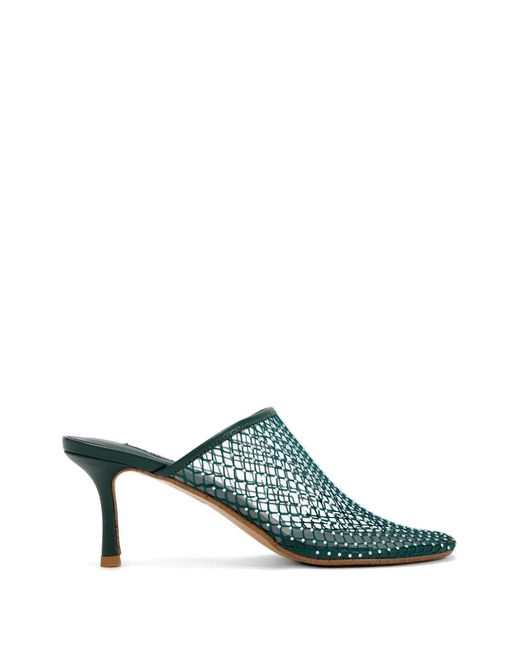 Senso Green Crystal-Embellished Mules