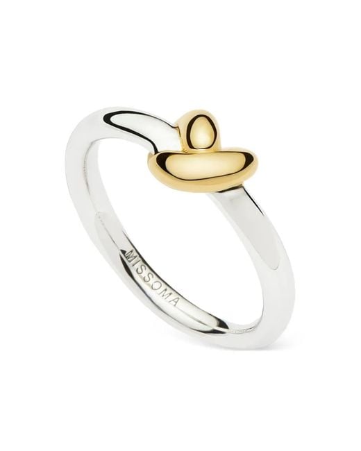 Missoma Metallic X Lucy Williams Disc Mixed Ring