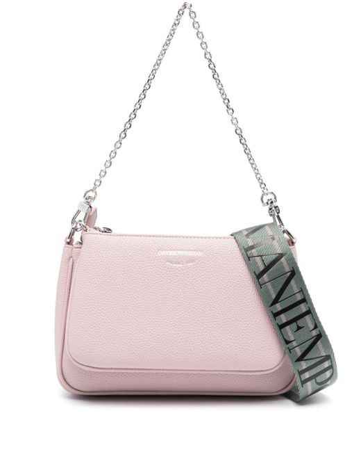 Emporio Armani Logo-print Cross Body Bag in het Pink