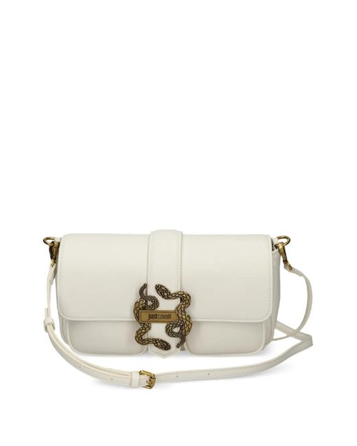 Borsa A Tracolla Con Fibbia di Just Cavalli in White