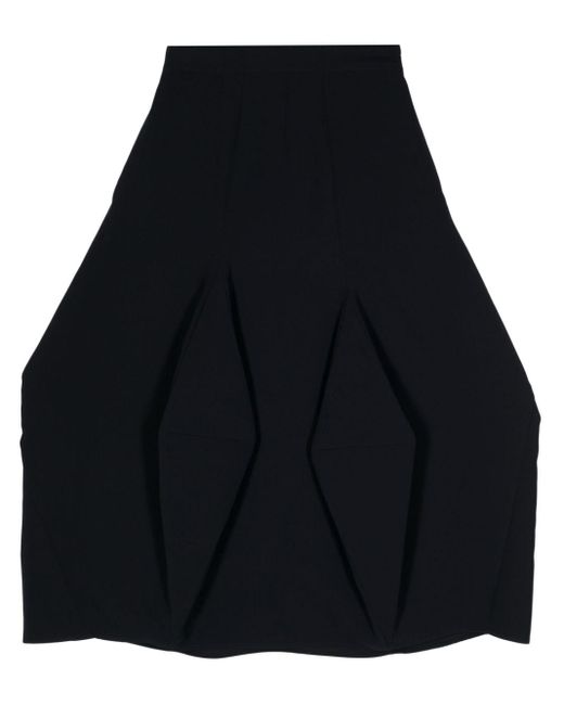 Enfold Blue Gusset-detail Ankle-length Skirt