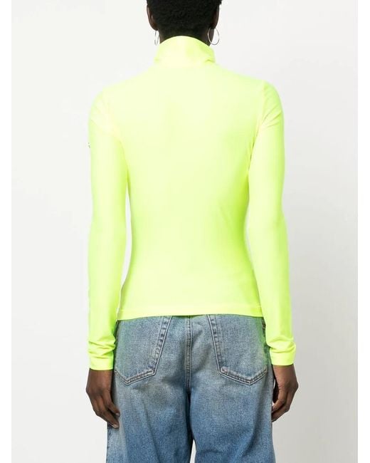 DIESEL Yellow High Collar T-Shirt