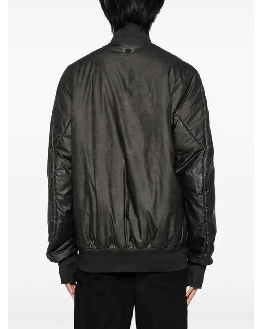 69 Black High Neck Padded Jacket for men