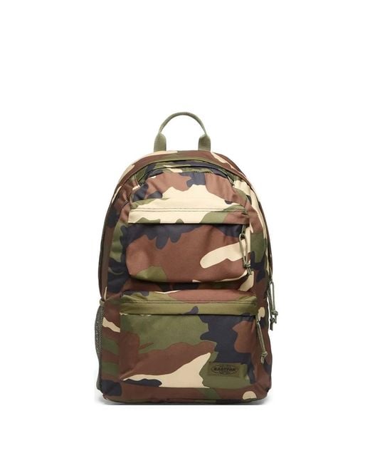 Eastpak Green Padded Double Camouflage Backpack