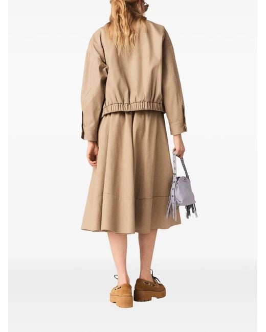 Maje Natural Cotton Bomber Jacket