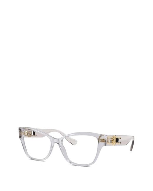 Versace White Medallion Glasses