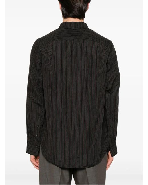 Ziggy Chen Black Striped Shirt for men