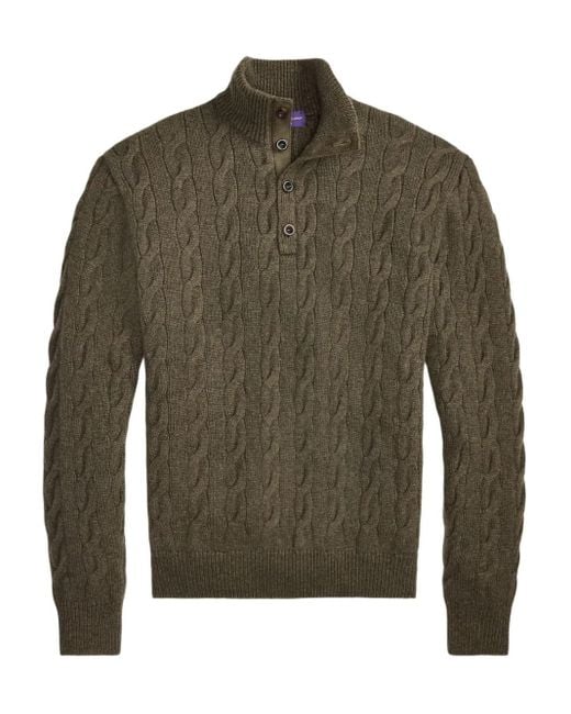 Maglione A Collo Alto di Ralph Lauren in Green da Uomo