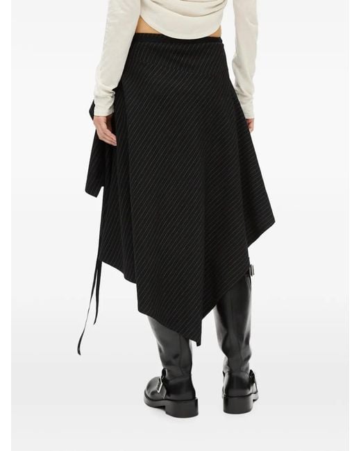Ann Demeulemeester Black Birit Asymmetric Skirt