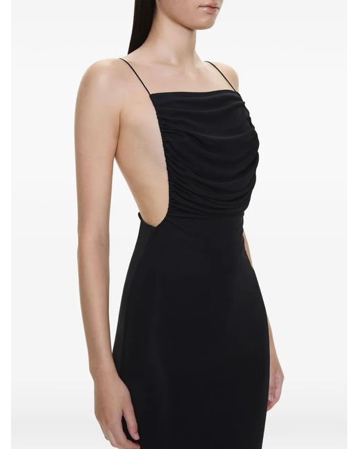 Christopher Esber Black Sculpted Ruched Dress
