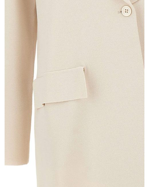 Kangra White Manteau Milano À Simple Boutonnage