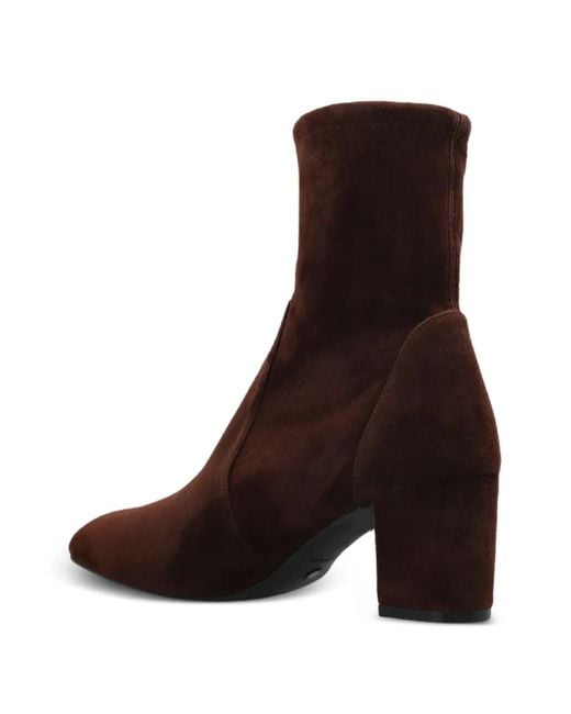 Stuart Weitzman Brown 60Mm Yuliana Ankle Boots