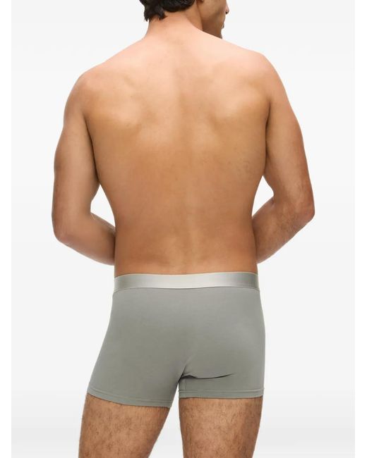 Karl Lagerfeld Green Logo-Waistband Boxers (Set Of Three) for men