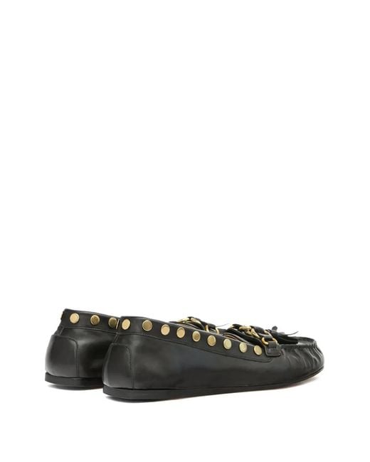 Isabel Marant Black X Faxel Studded Tassel Loafers