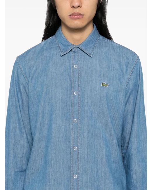 Lacoste Denim Overhemd in het Blue voor heren
