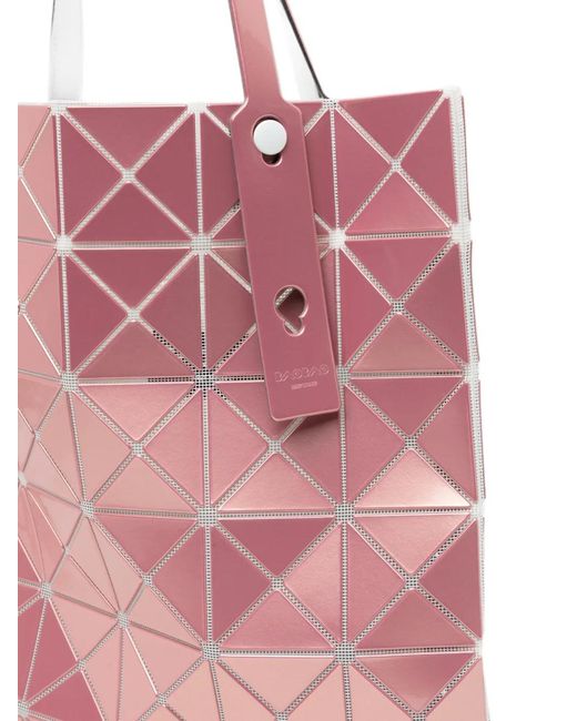 Issey Miyake Pink Sac Cabas Lucent À Design Métallisé