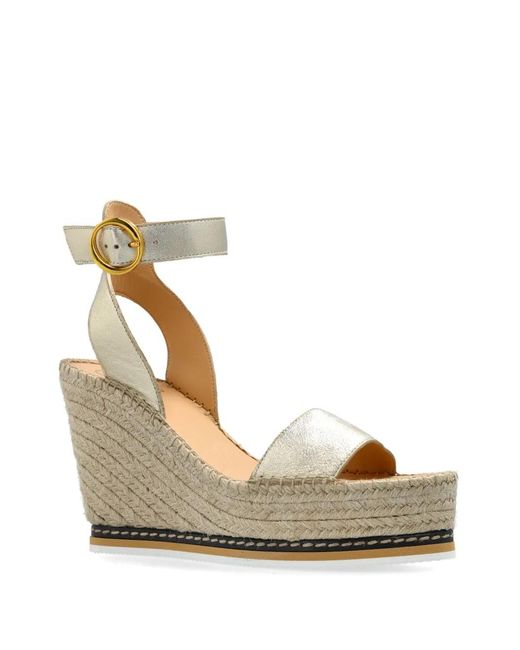 Odissi Metallic Wedge Espadrilles