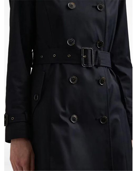Ralph Lauren Black Double Breasted Trench Coat With Belt