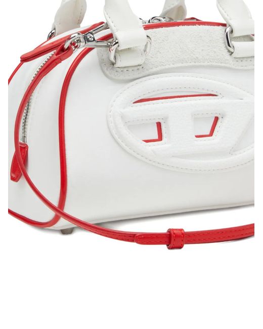 DIESEL White 1Dr Dome-Colour-Block Small Bowling Bag