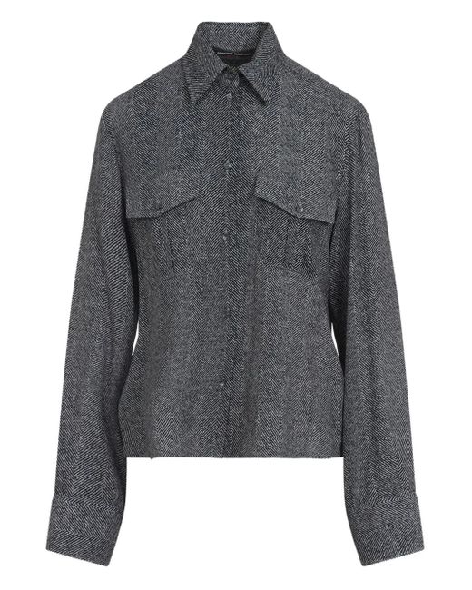 Ermanno Scervino ヘリンボーン シャツ Gray