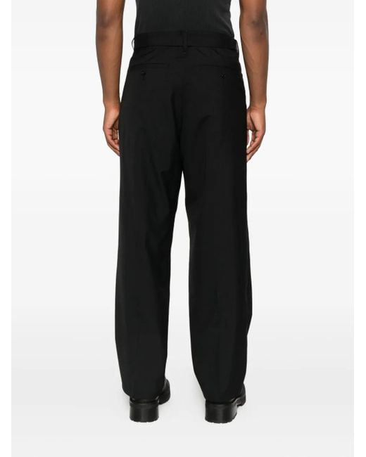 Sacai Black Belted Trousers for men