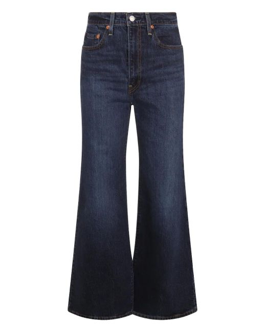 Jeans Ribcage Bell Svasati A Vita Alta di Levi's in Blue