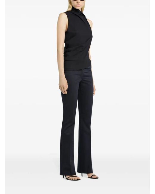 Courreges Black Draped Top