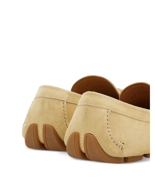 Ferragamo Natural Laced Driver Loafers for men