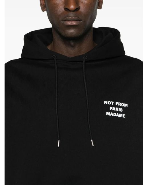 Drole de Monsieur Black Not From Paris Madame Hoodie for men