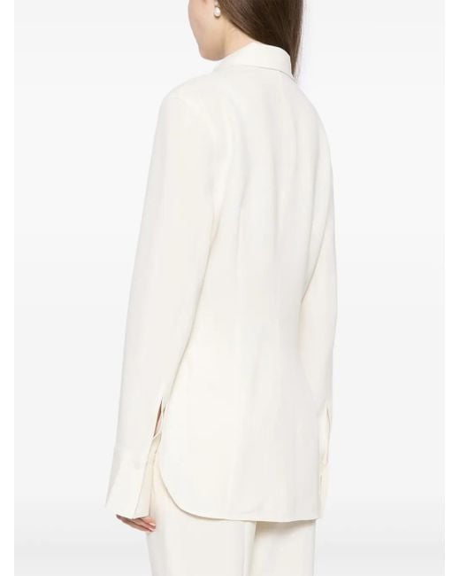 Totême White Classic Collar Shirt