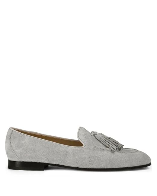 Mocassins En Daim Doucal's en coloris Gray