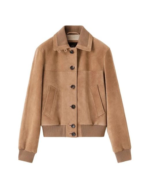 Loro Piana Brown Maremma Bomber Jacket
