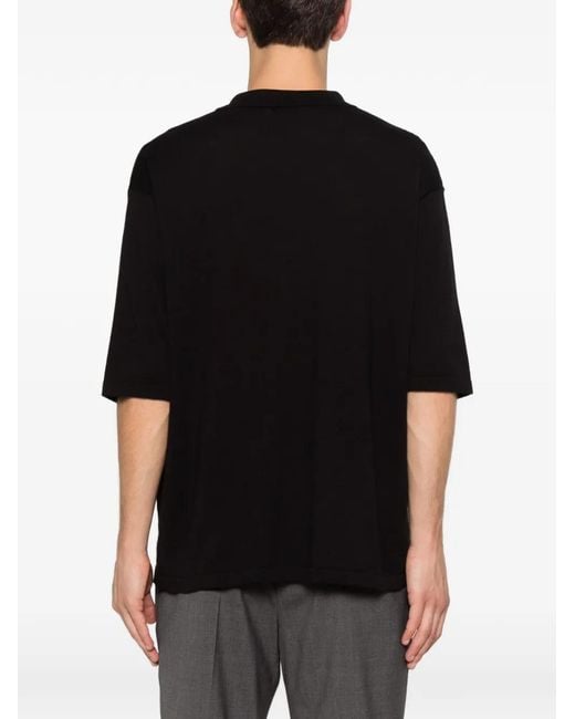 Hevò Black Taranto Short-Sleeve T-Shirt for men