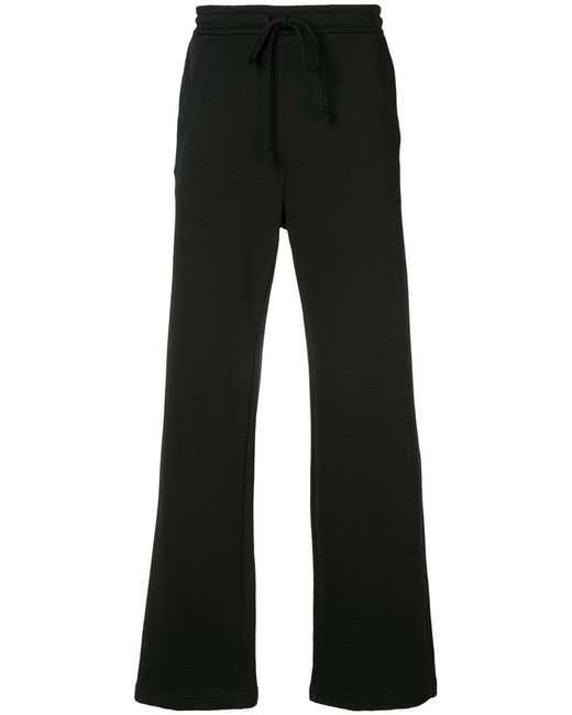 Raf Simons Drawstring Bootcut Sweatpants in Black for Men