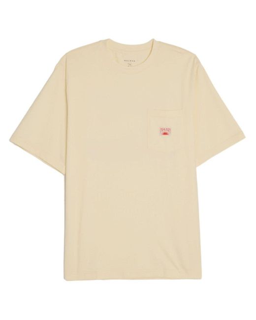 Malbon Golf Natural Logo-print Cotton T-shirt for men