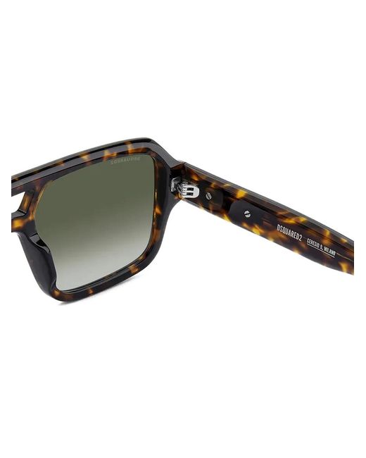 DSquared² Green Tortoiseshell-Effect Sunglasses for men