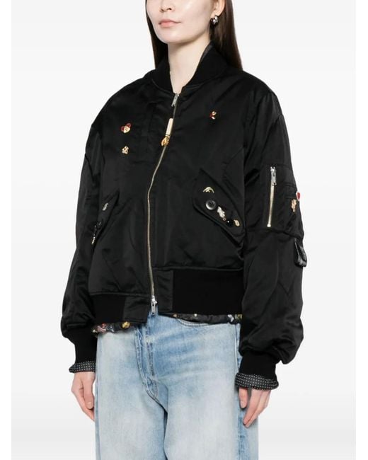 Undercover Black Badge-Embellished Jacket