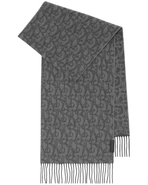 Burberry Gray B Charm Sashmere Scarf