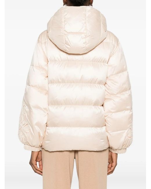Twinset Natural Hooded Puffer Jacket