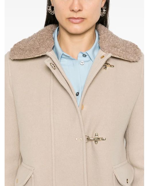 Fay Natural Panelled-Design Jacket